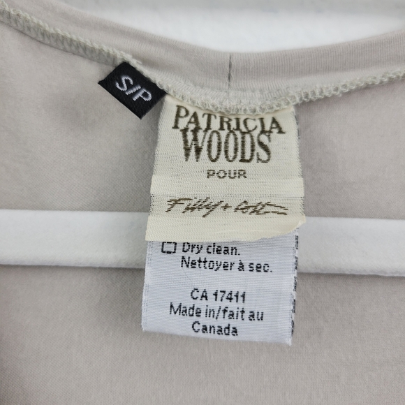 Patricia Woods Pour Filly + Colt Beige Tan Top With Crochet Detail Size Small - Picture 8 of 15